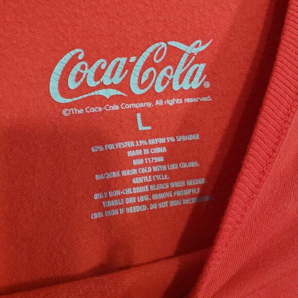 Coca Cola Women's Large Red Sweatshirt - Picture 3 of 7